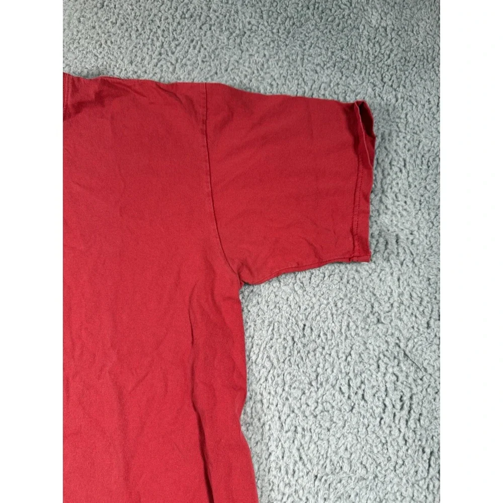 Vintage Jordan T Shirt Mens Size Medium Red Short Sleeve Jumpman Center Logo Y2K